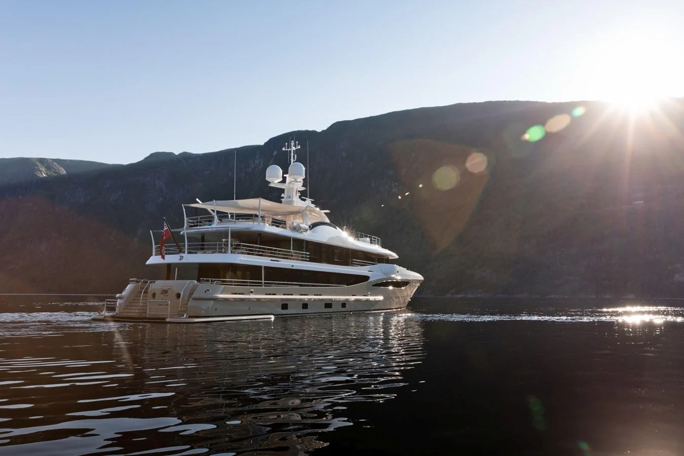 a boat on the water aboard LILI Yacht for Sale