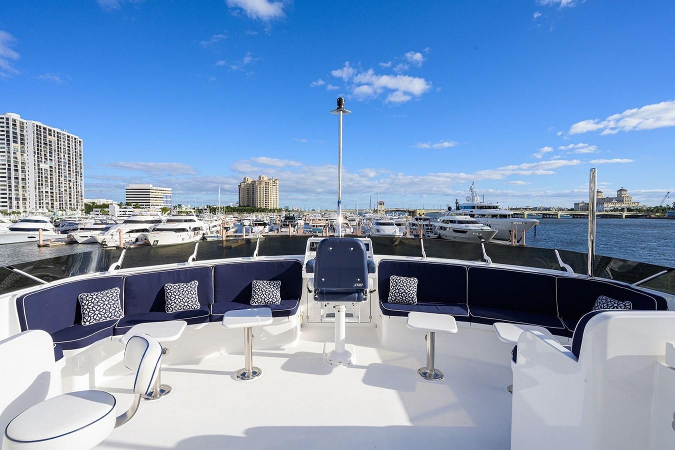 a boat on a body of water aboard IMPETUOUS Yacht for Sale