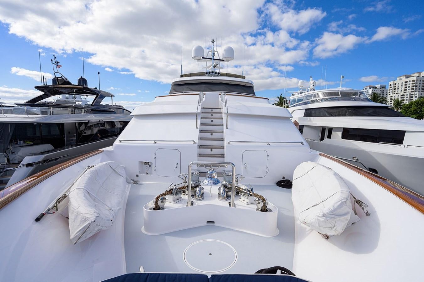a group of boats in a harbor aboard IMPETUOUS Yacht for Sale