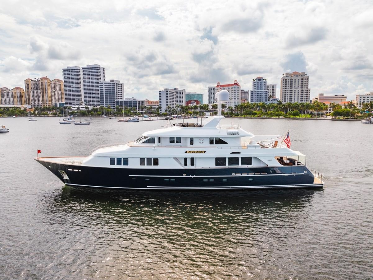 a boat in the water aboard IMPETUOUS Yacht for Sale