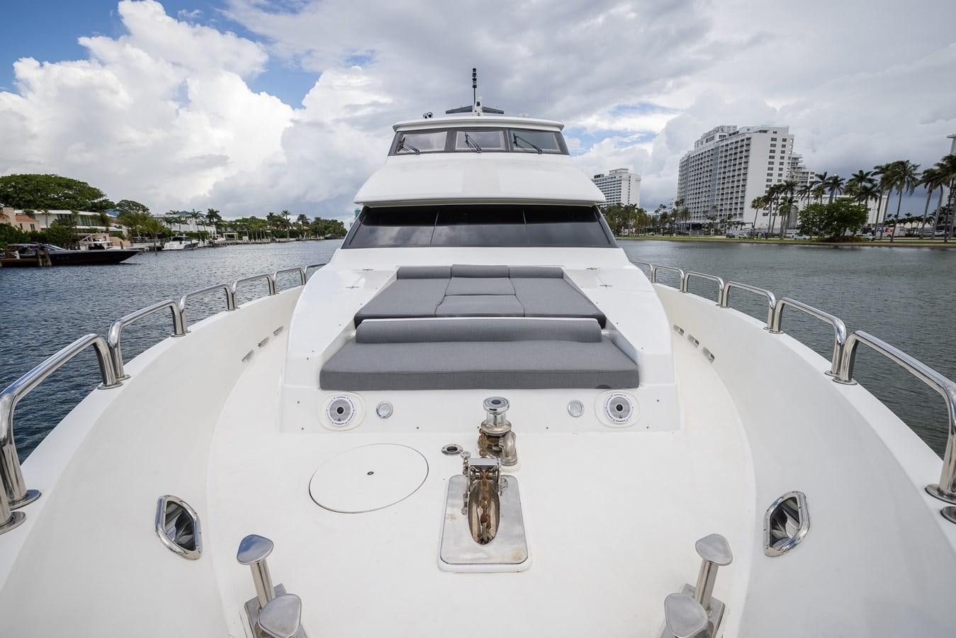 a white yacht in the water aboard OCEAN 1 Yacht for Sale