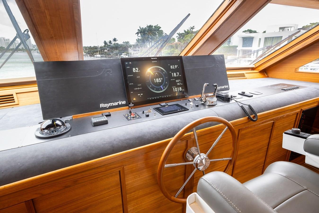 a dashboard of a car aboard OCEAN 1 Yacht for Sale
