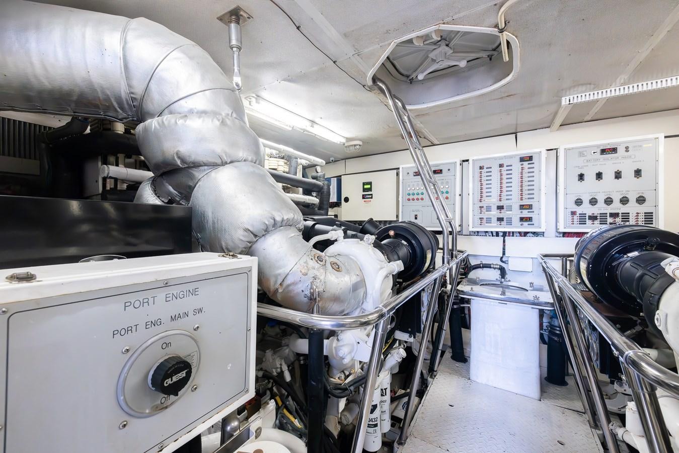 a close-up of a machine aboard OCEAN 1 Yacht for Sale