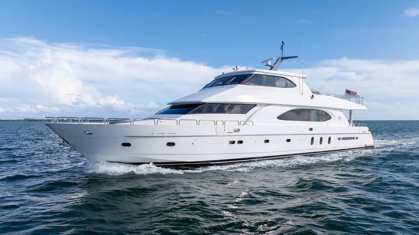 a white yacht in the water aboard OCEAN 1 Yacht for Sale