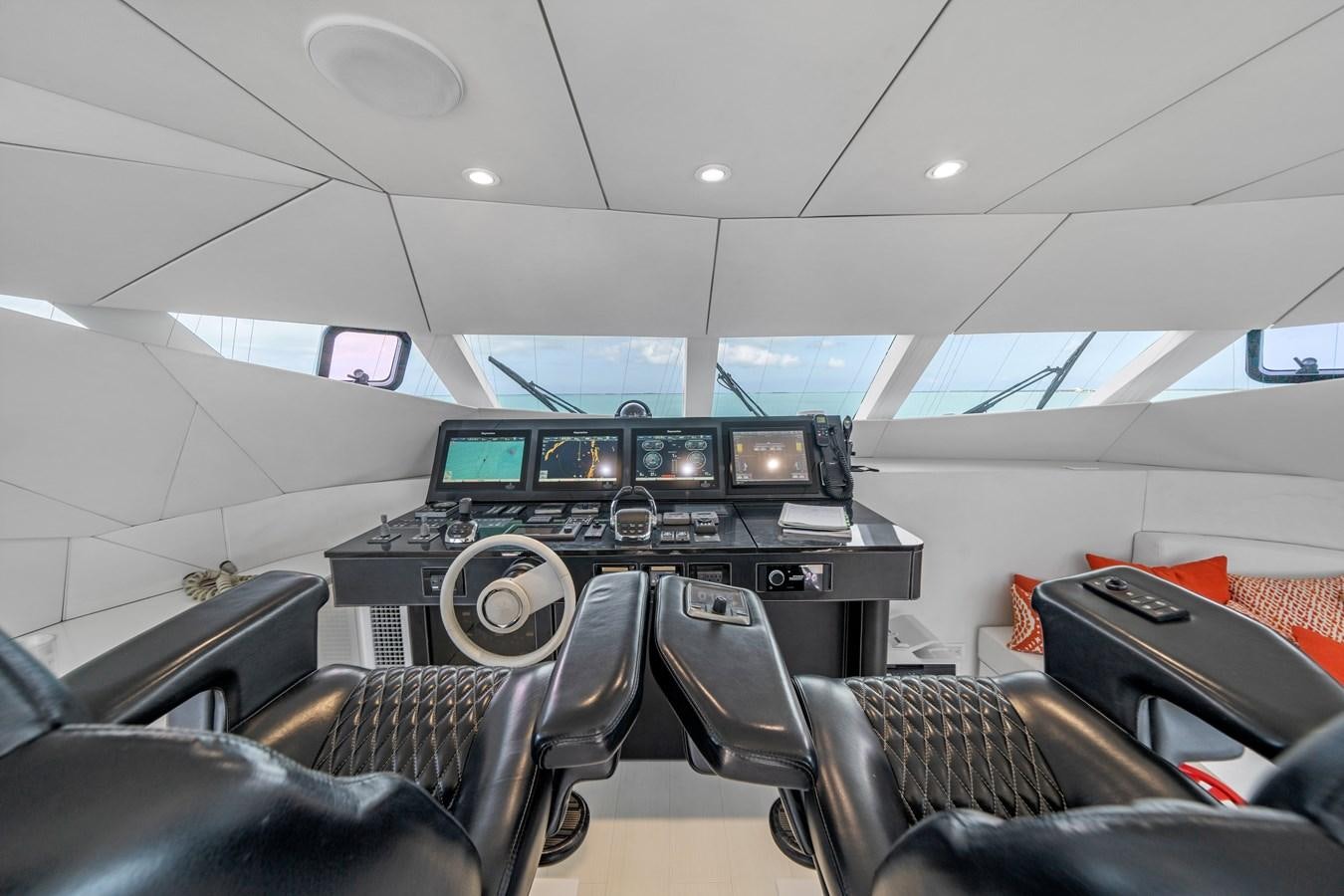 inside of an airplane aboard ROYAL RITA Yacht for Sale