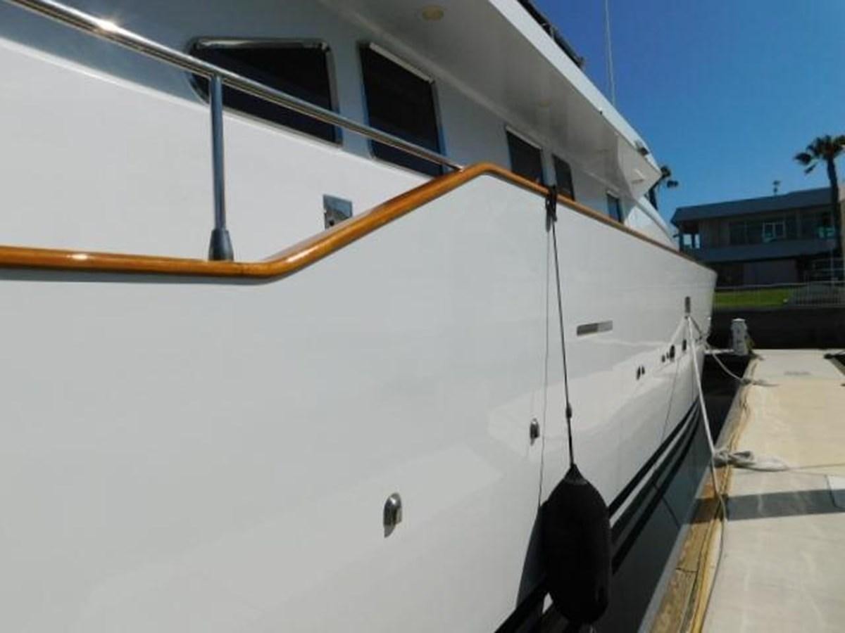 a boat on the water aboard PACIFIC PEARL Yacht for Sale