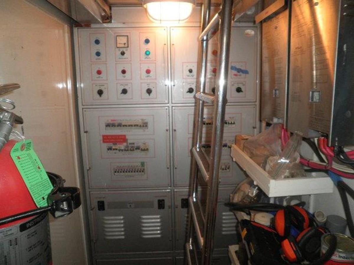 a room with a lot of equipment aboard PACIFIC PEARL Yacht for Sale