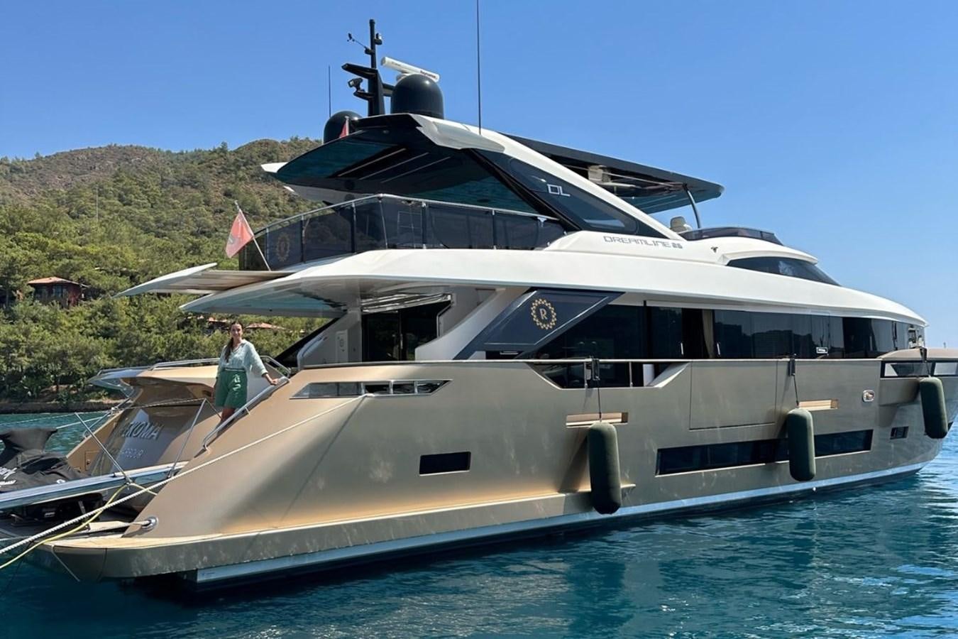 a person standing on a boat aboard REKOMA Yacht for Sale