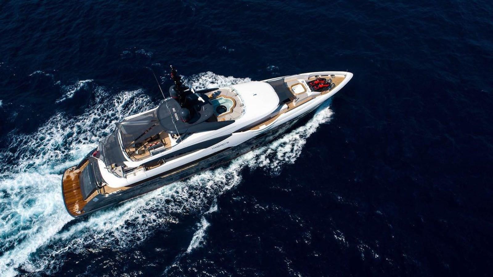 a boat on the water aboard STARBURST III Yacht for Sale