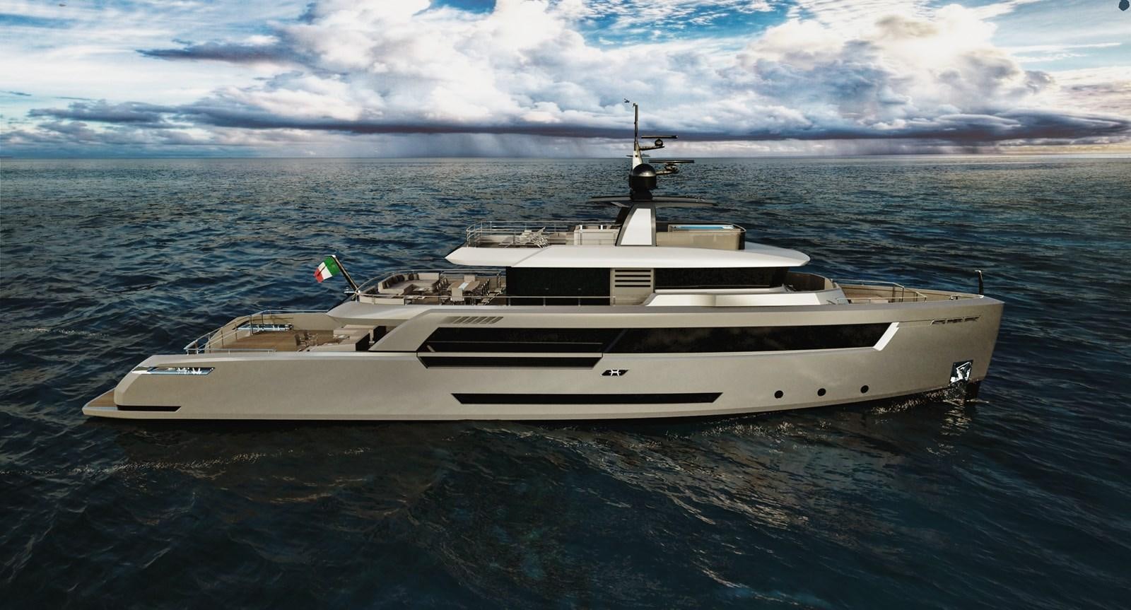 a white yacht in the water aboard LEVANTE 37 Yacht for Sale