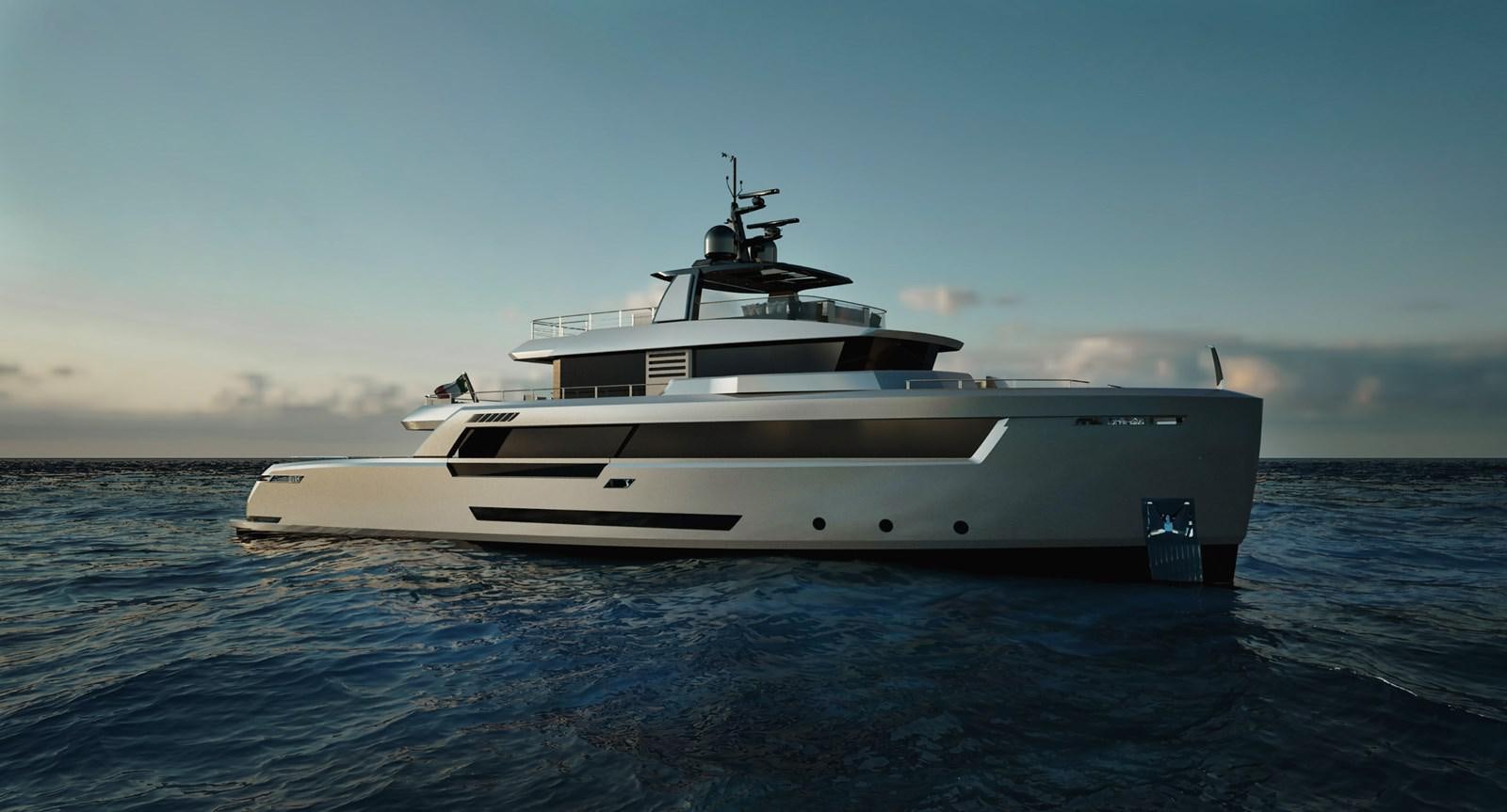 a white yacht in the water aboard LEVANTE 37 Yacht for Sale