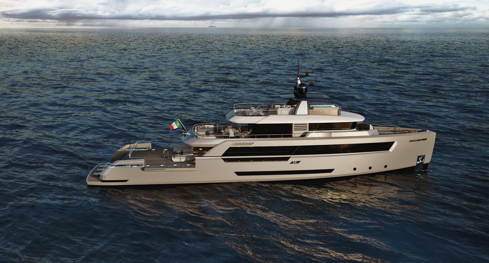 a white yacht in the ocean aboard LEVANTE 37 Yacht for Sale