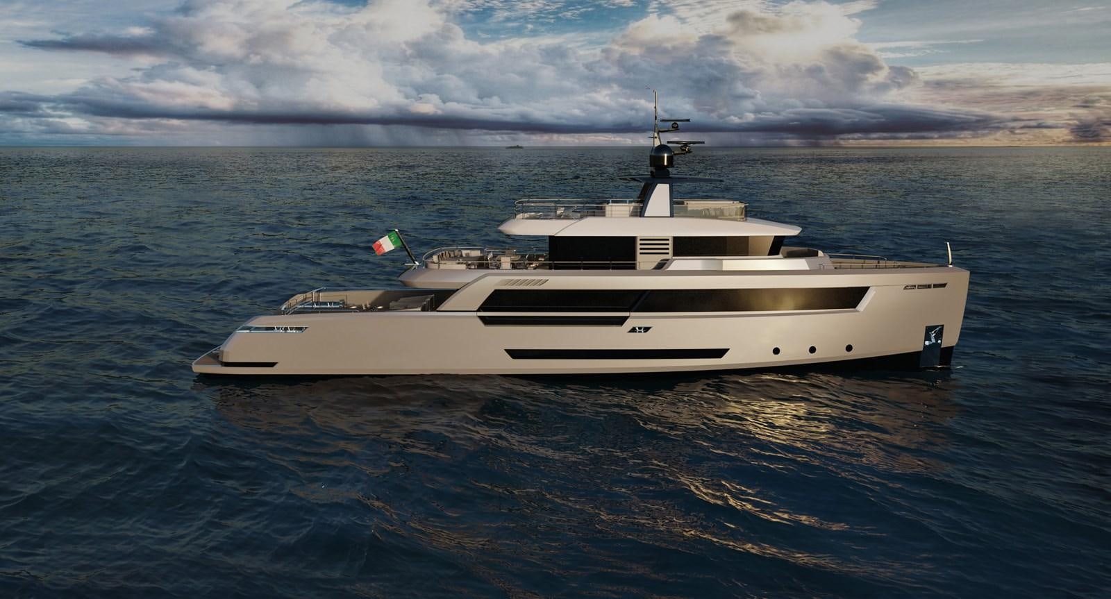 a white yacht in the water aboard LEVANTE 33 Yacht for Sale