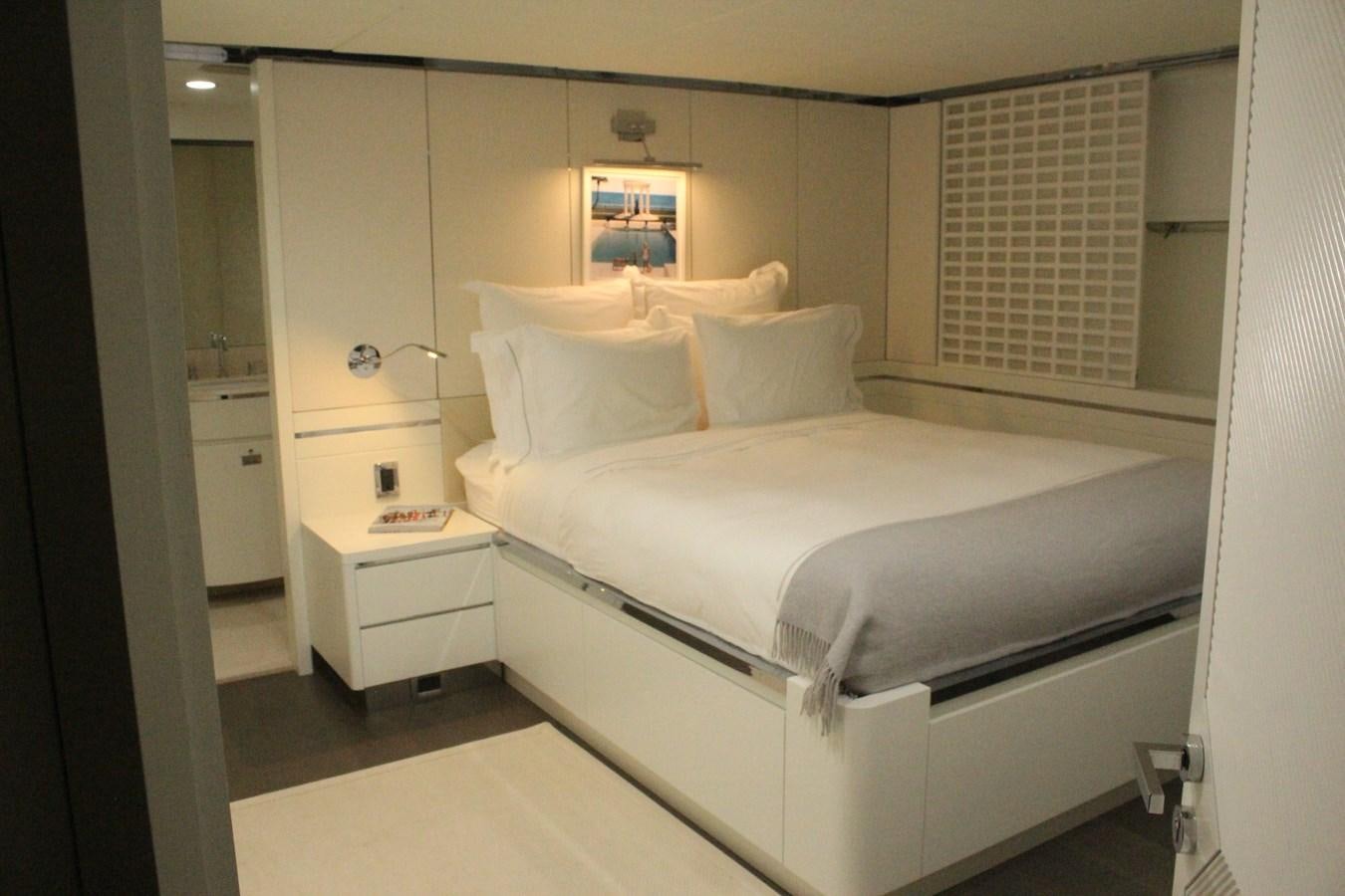 a bed in a room aboard BG Yacht for Sale