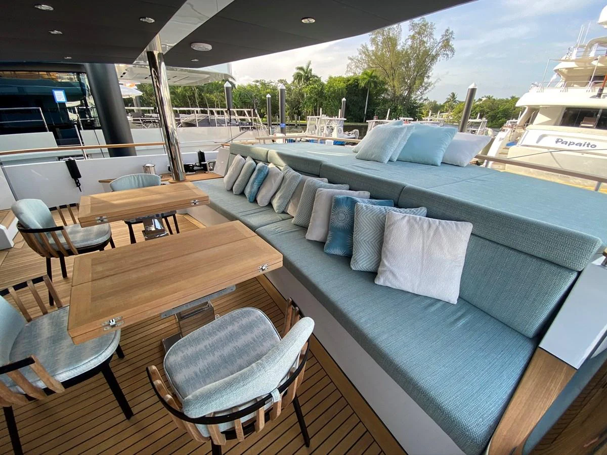 a boat on the water aboard PERSISTENCE Yacht for Sale