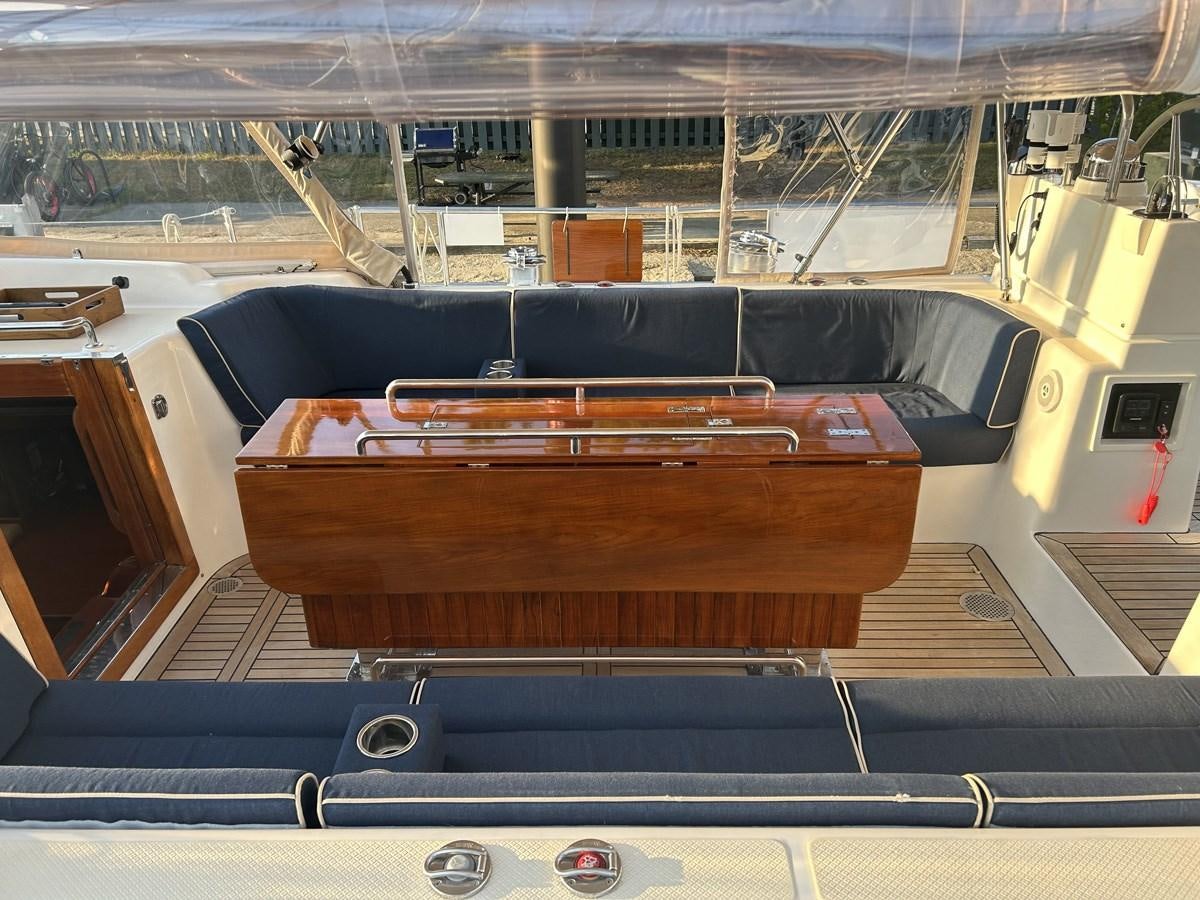 the inside of a boat aboard TRIUMPH Yacht for Sale