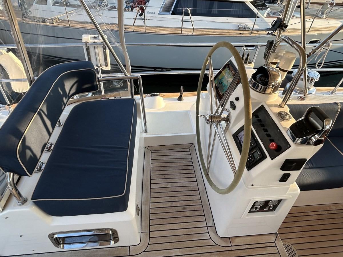 the inside of a boat aboard TRIUMPH Yacht for Sale