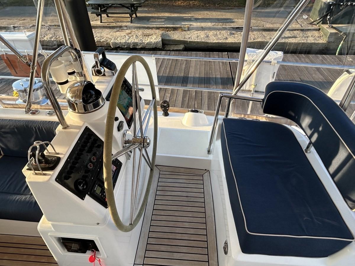 the inside of a boat aboard TRIUMPH Yacht for Sale