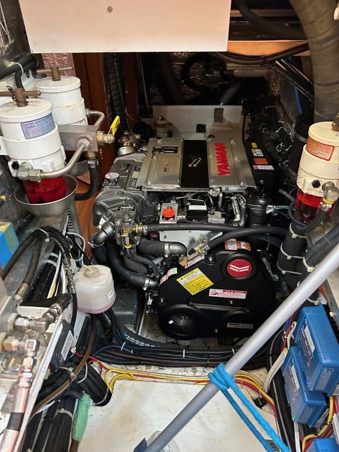 a machine with a large engine aboard TRIUMPH Yacht for Sale