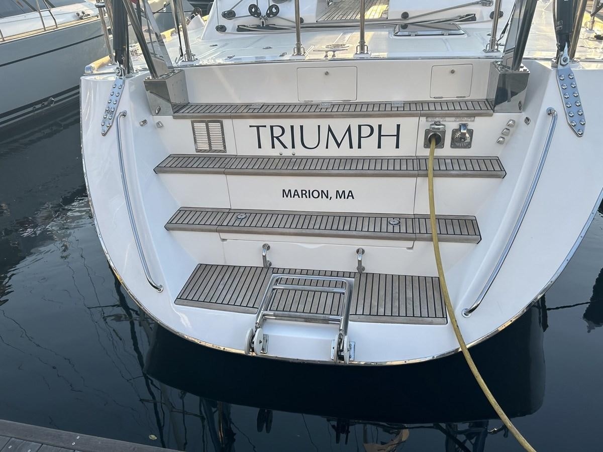 a boat on the water aboard TRIUMPH Yacht for Sale