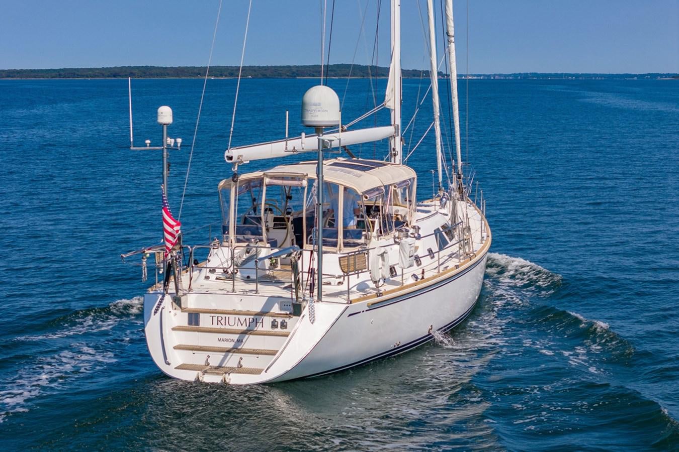 a boat on the water aboard TRIUMPH Yacht for Sale