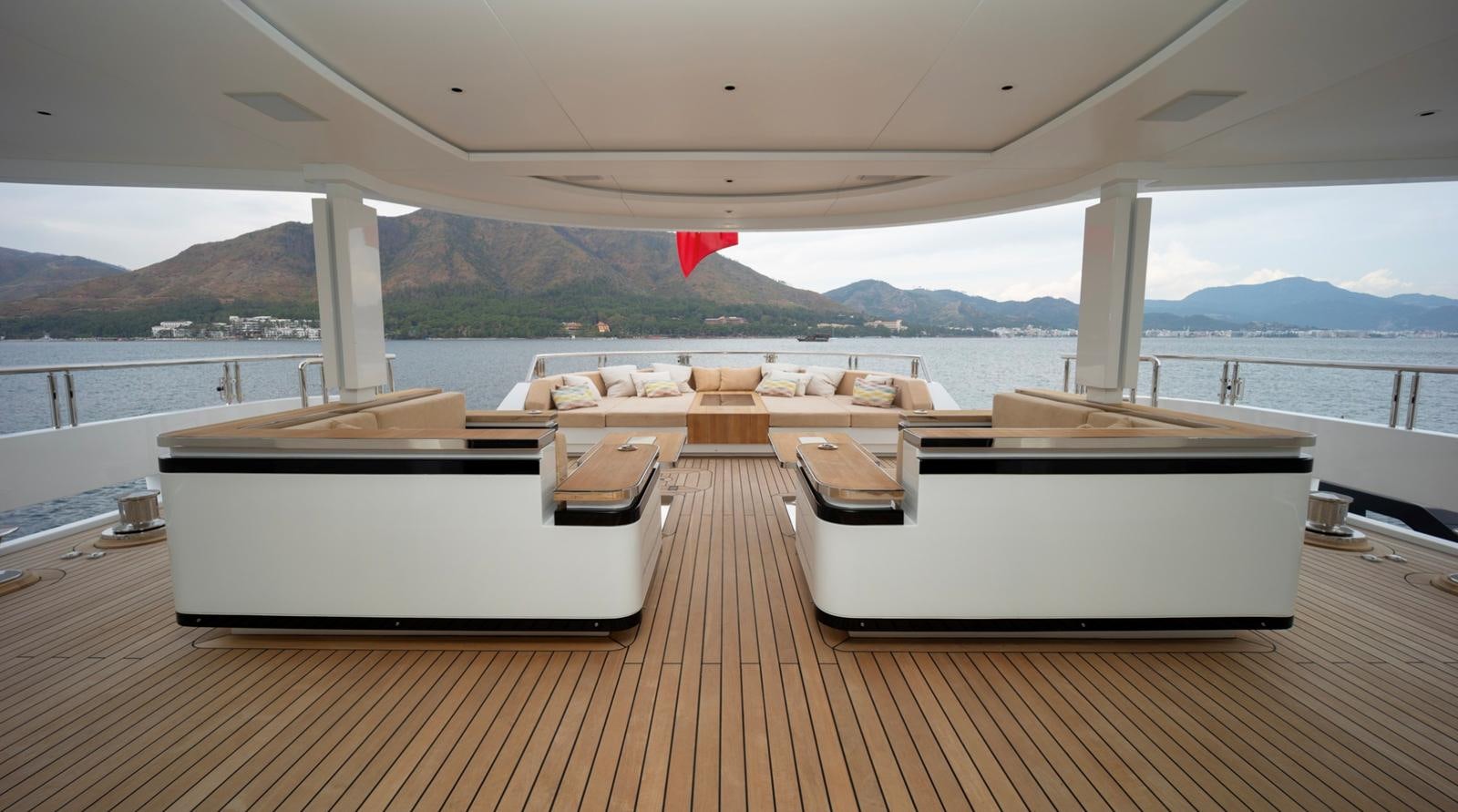 a boat on a deck aboard M 47 Yacht for Sale