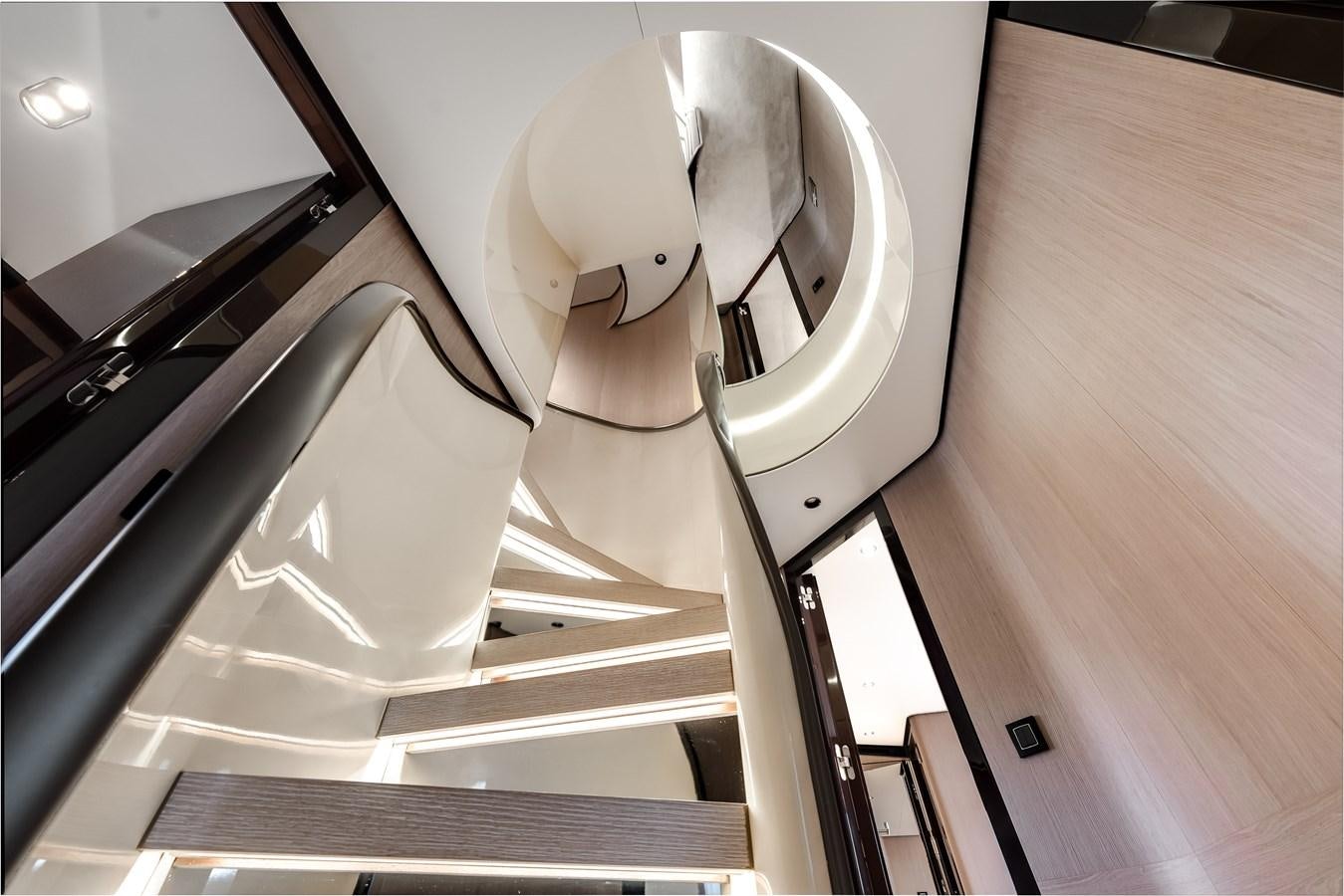 a toilet with a seat up aboard DAYBREAK Yacht for Sale