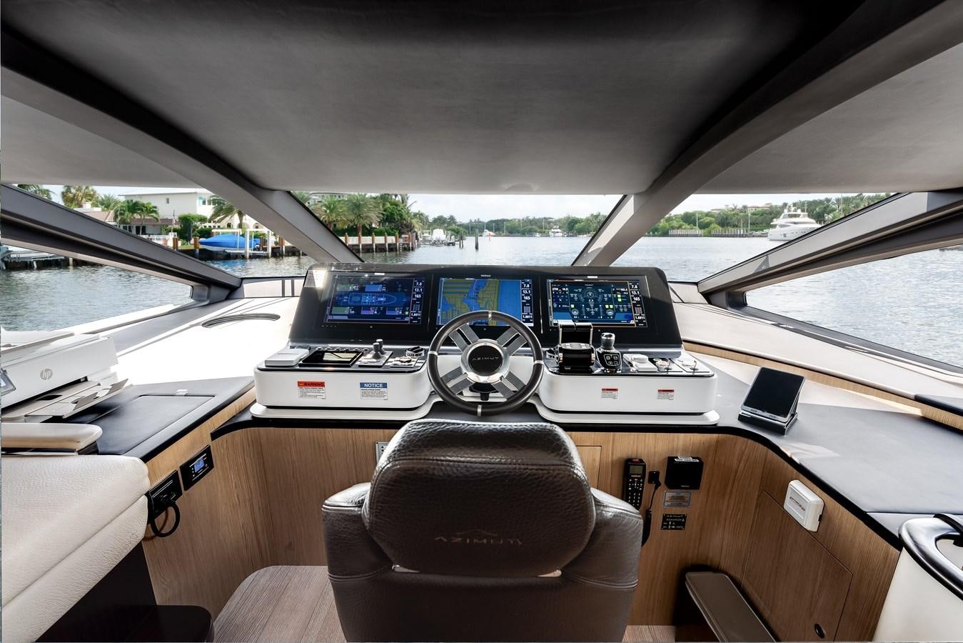 inside of a car aboard DAYBREAK Yacht for Sale