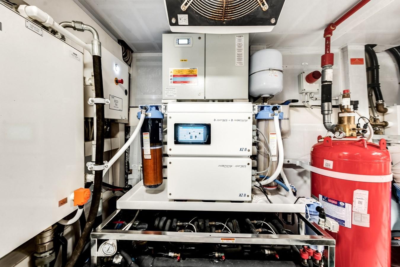 a machine in a room aboard DAYBREAK Yacht for Sale