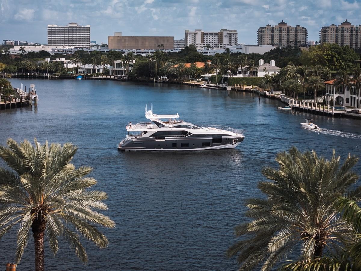 a boat in the water aboard DAYBREAK Yacht for Sale