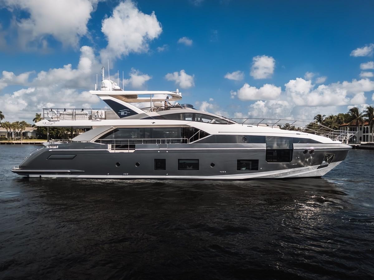 a large boat in the water aboard DAYBREAK Yacht for Sale