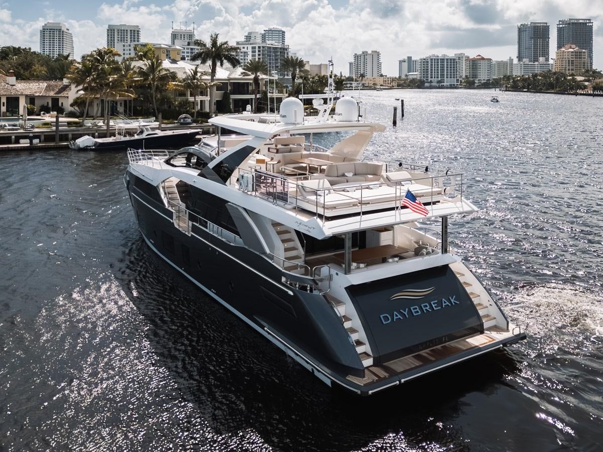 a boat on the water aboard DAYBREAK Yacht for Sale