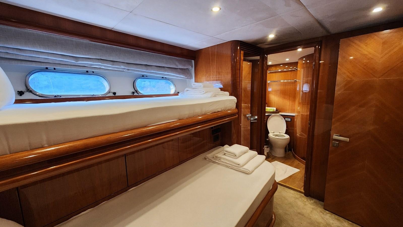 a bathroom with a large jacuzzi tub aboard SPACE ODDITY Yacht for Sale