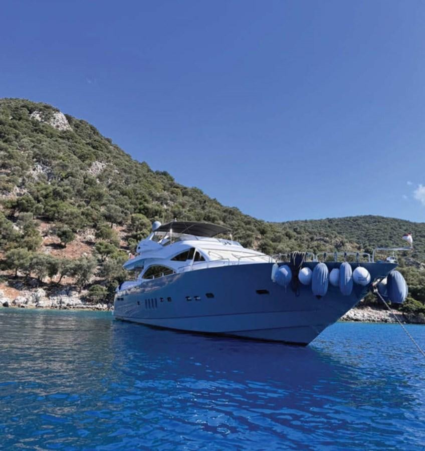 a boat on the water aboard SPACE ODDITY Yacht for Sale