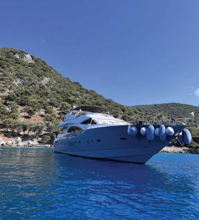 a boat on the water aboard SPACE ODDITY Yacht for Sale