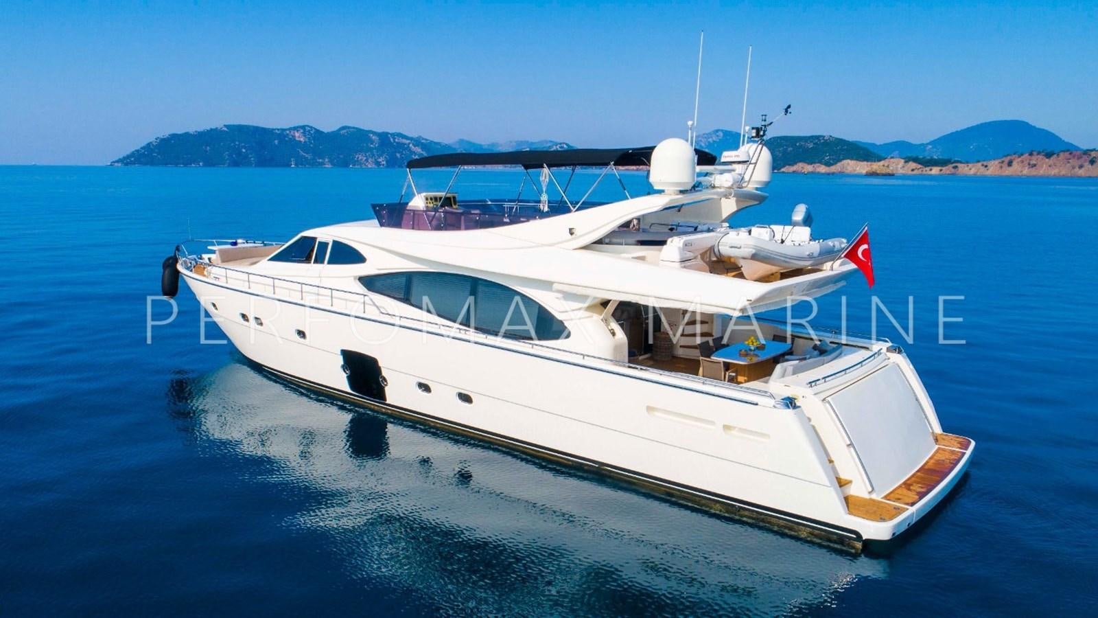 a boat on the water aboard F78 Yacht for Sale