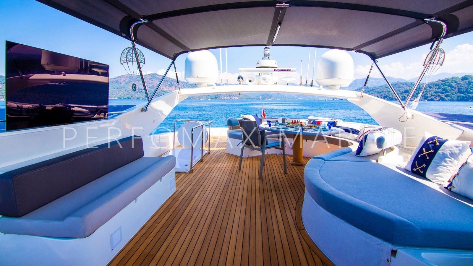 a boat on the water aboard F78 Yacht for Sale
