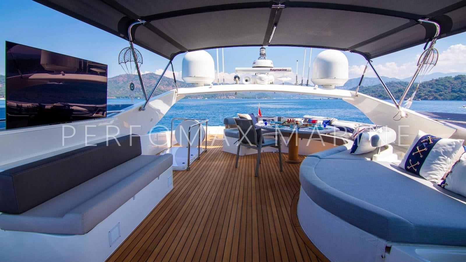 a boat on the water aboard F78 Yacht for Sale