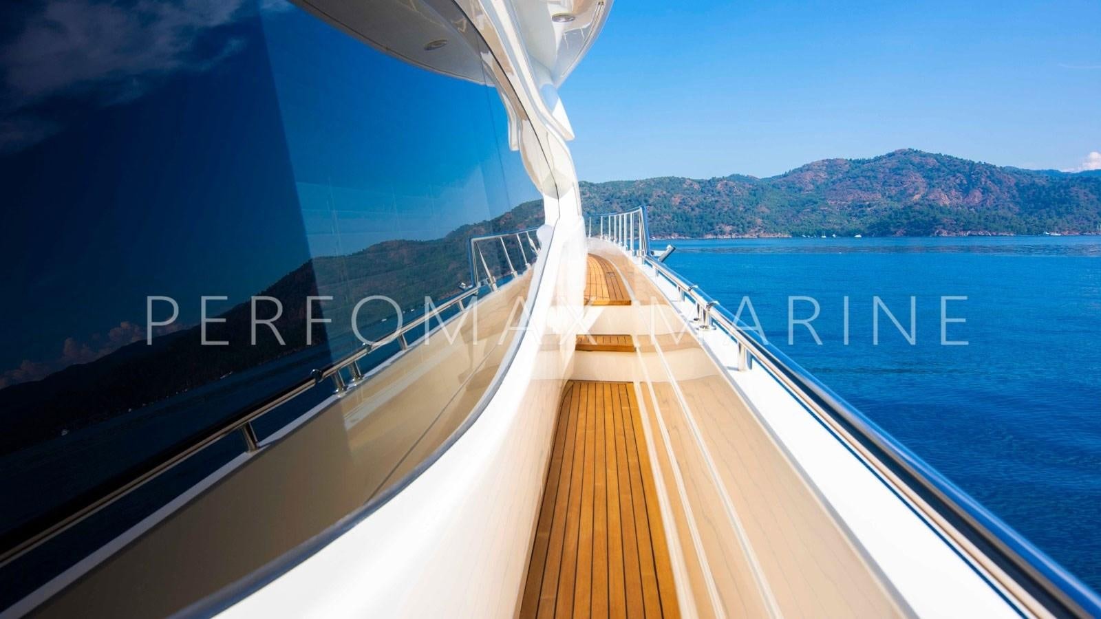 a large ship on a body of water aboard F78 Yacht for Sale