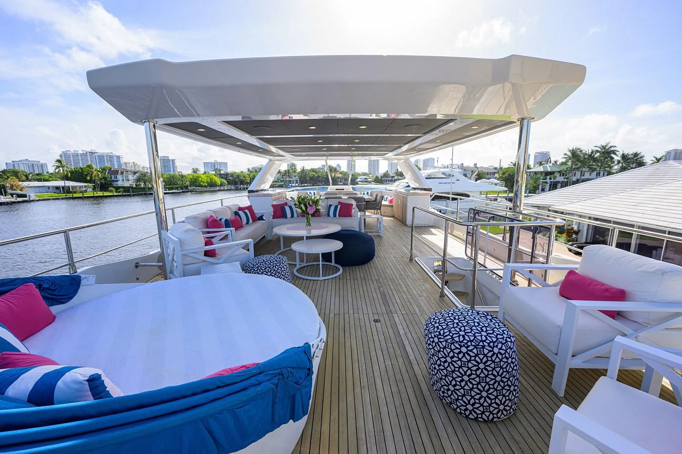 a boat on a water body aboard C3 Yacht for Sale