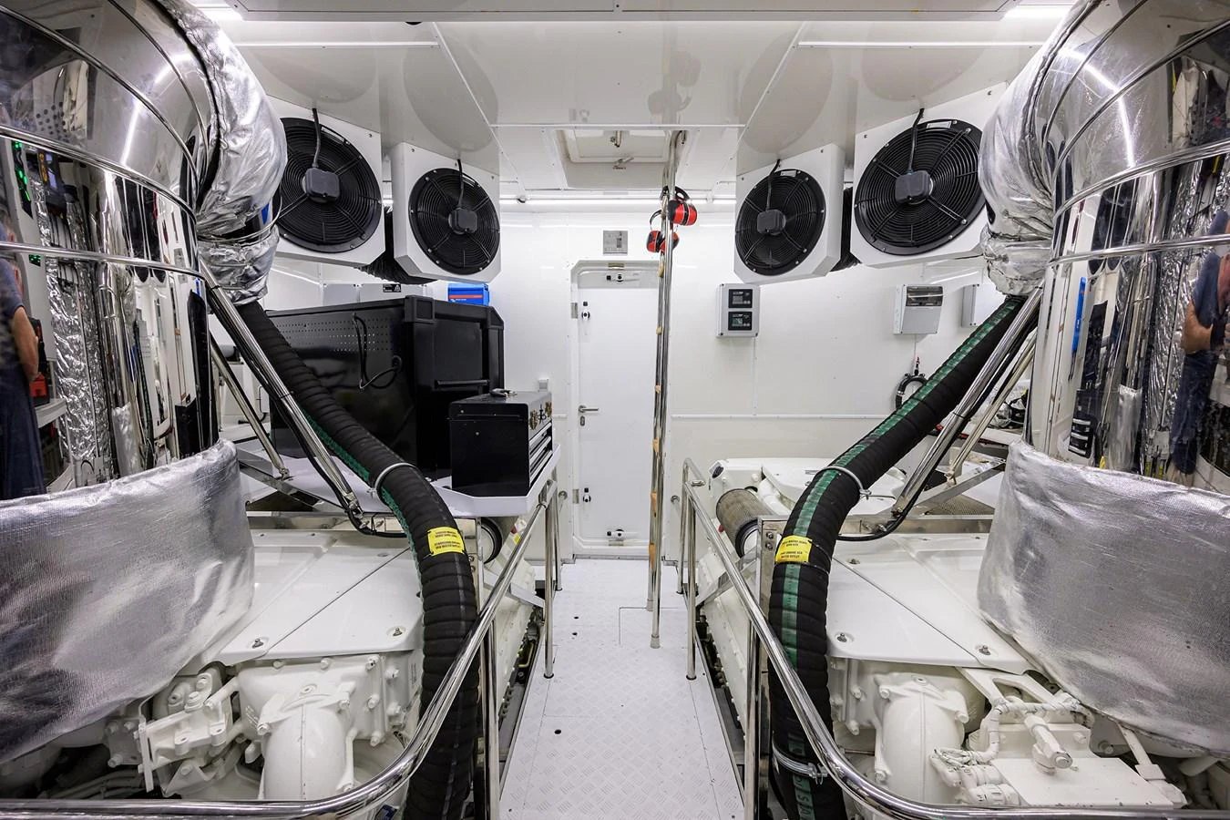 a room with machinery and equipment aboard C3 Yacht for Sale