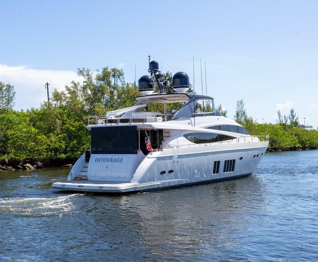 a boat on the water aboard ENTOURAGE Yacht for Sale