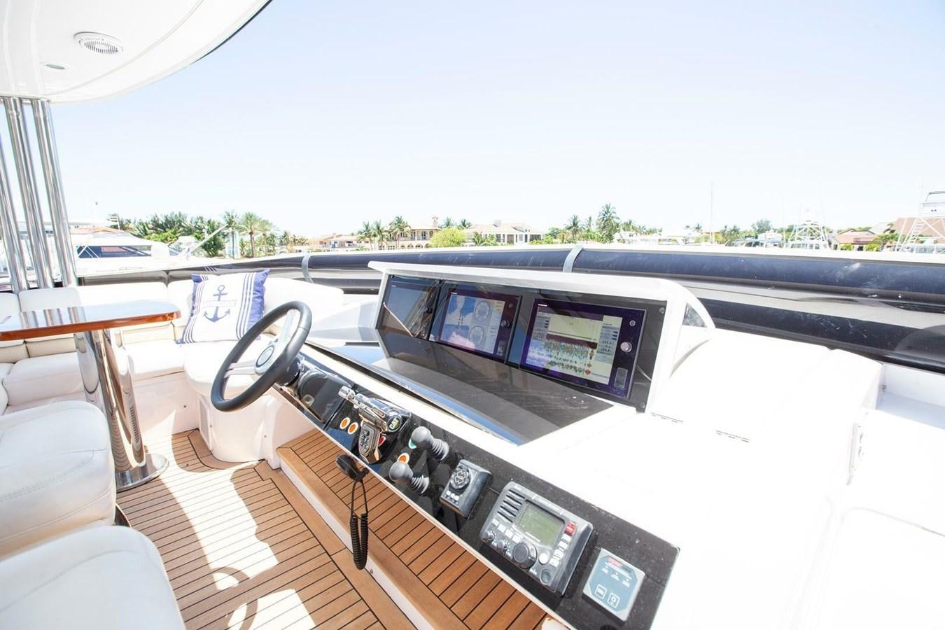the inside of a car aboard ENTOURAGE Yacht for Sale