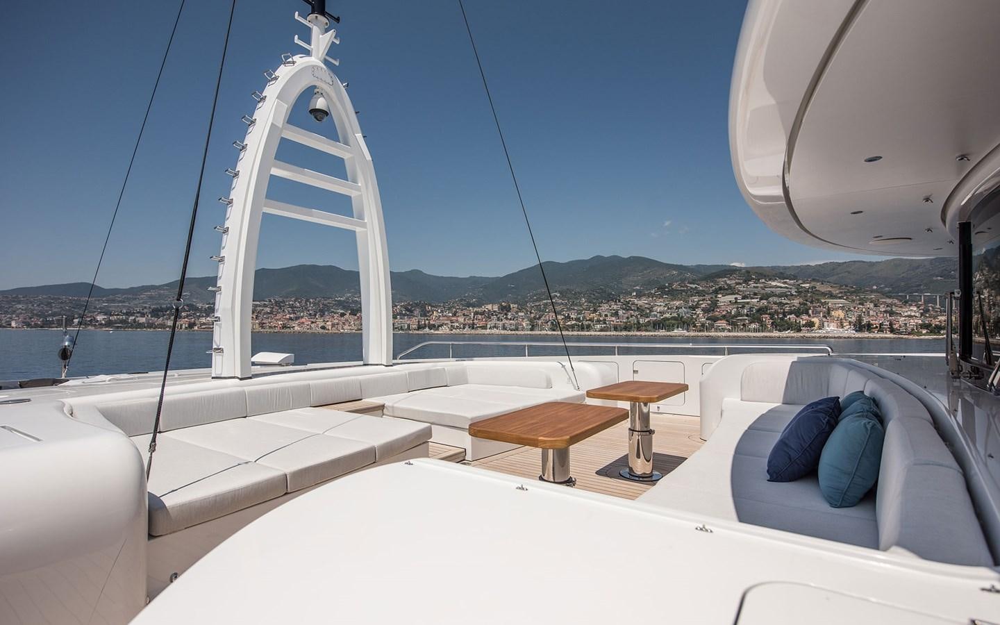 a boat on the water aboard FLORENTIA Yacht for Sale