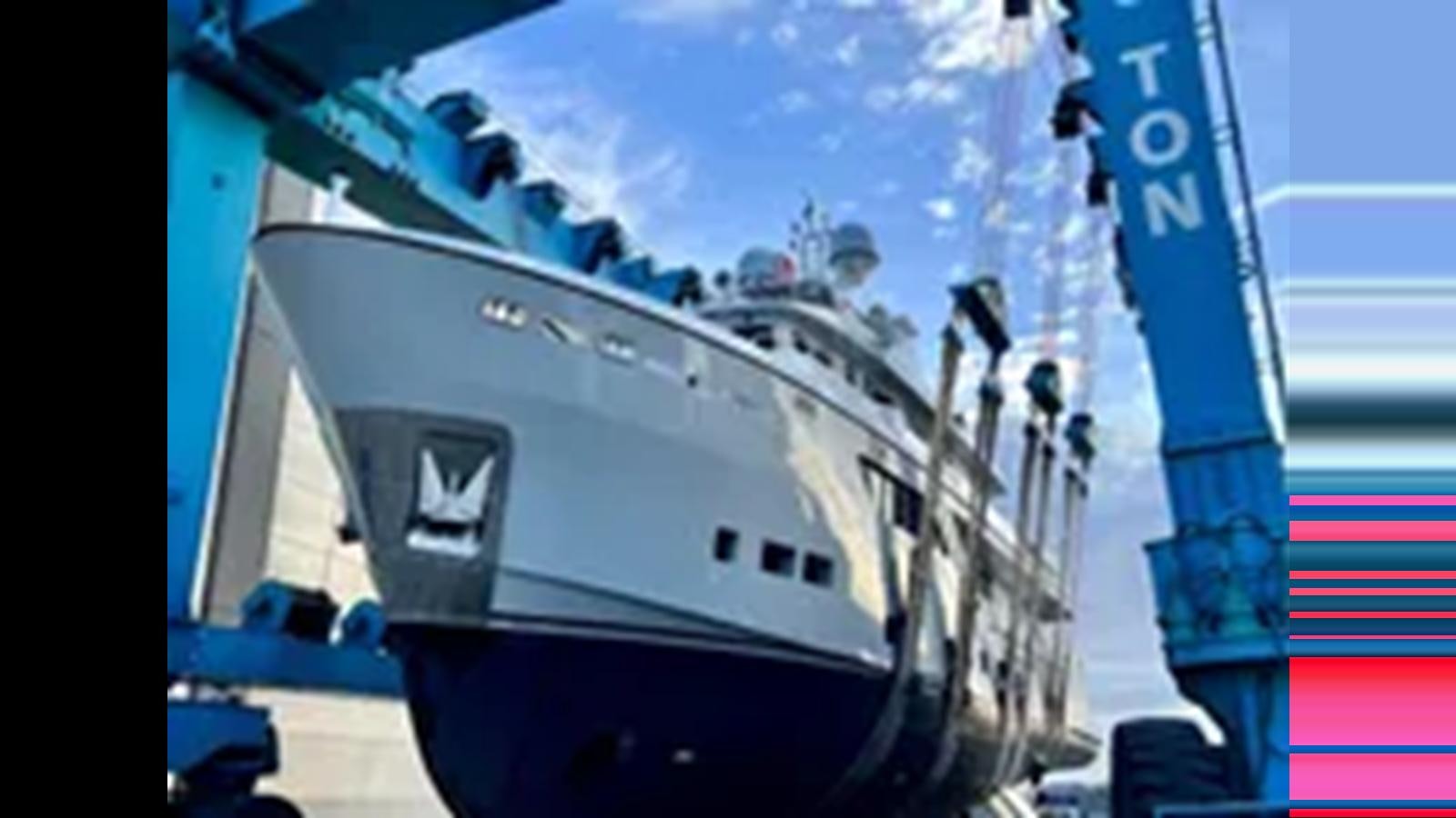 a large ship in the water aboard 2017 CANTIERE DELLE MARCHE DARWIN/ATLAS Yacht for Sale