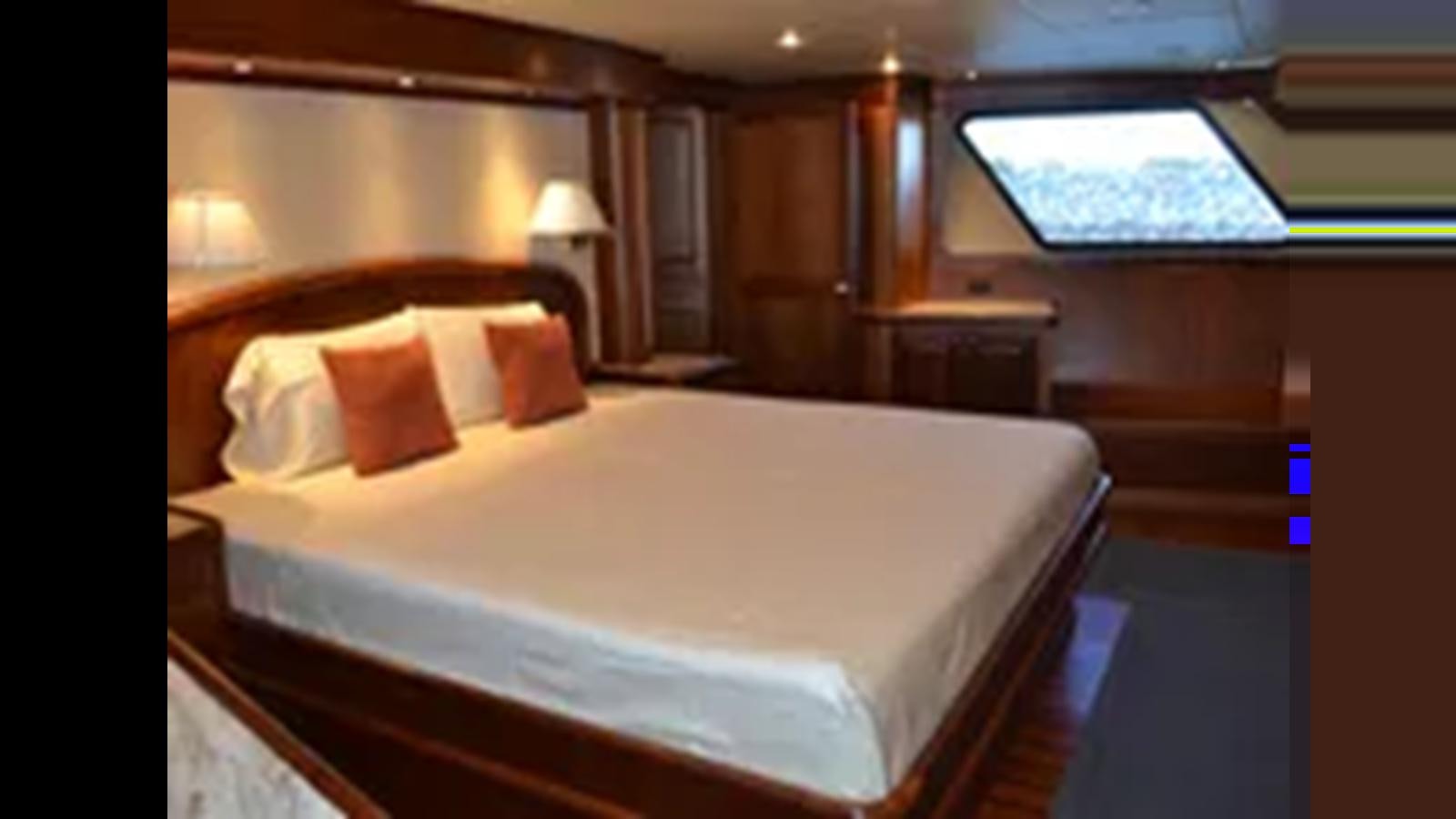 a bed with pillows aboard 2018 ALLSEAS EXPEDITION Yacht for Sale