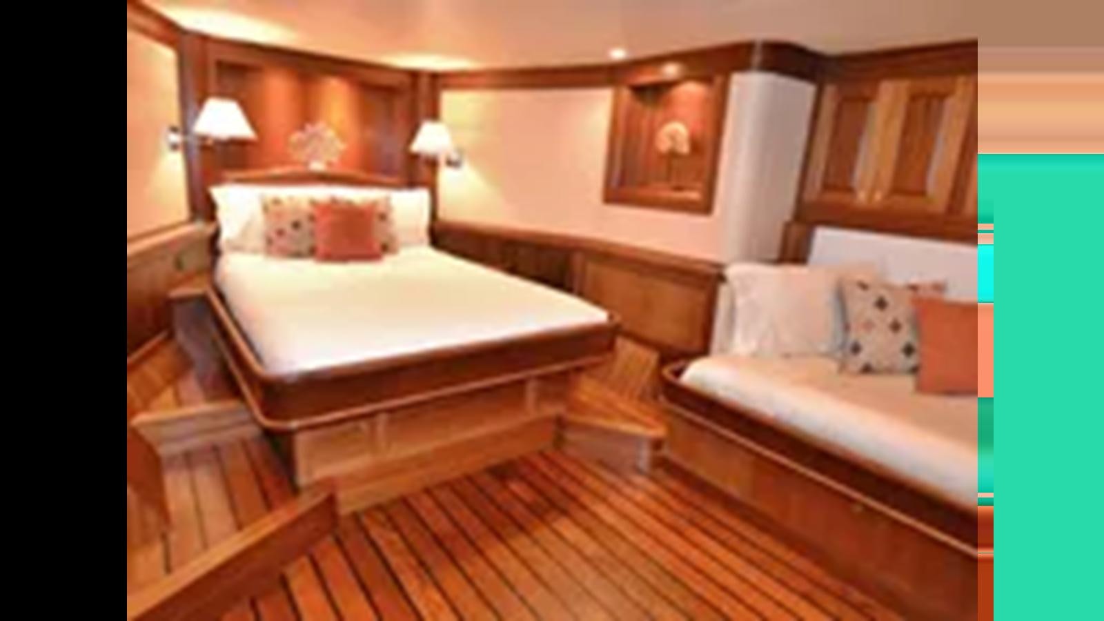 a room with two beds aboard 2018 ALLSEAS EXPEDITION Yacht for Sale