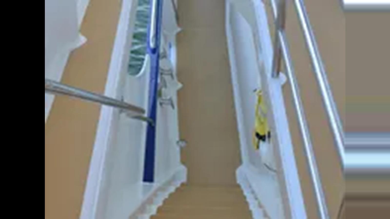 a close-up of a white door aboard 2018 ALLSEAS EXPEDITION Yacht for Sale