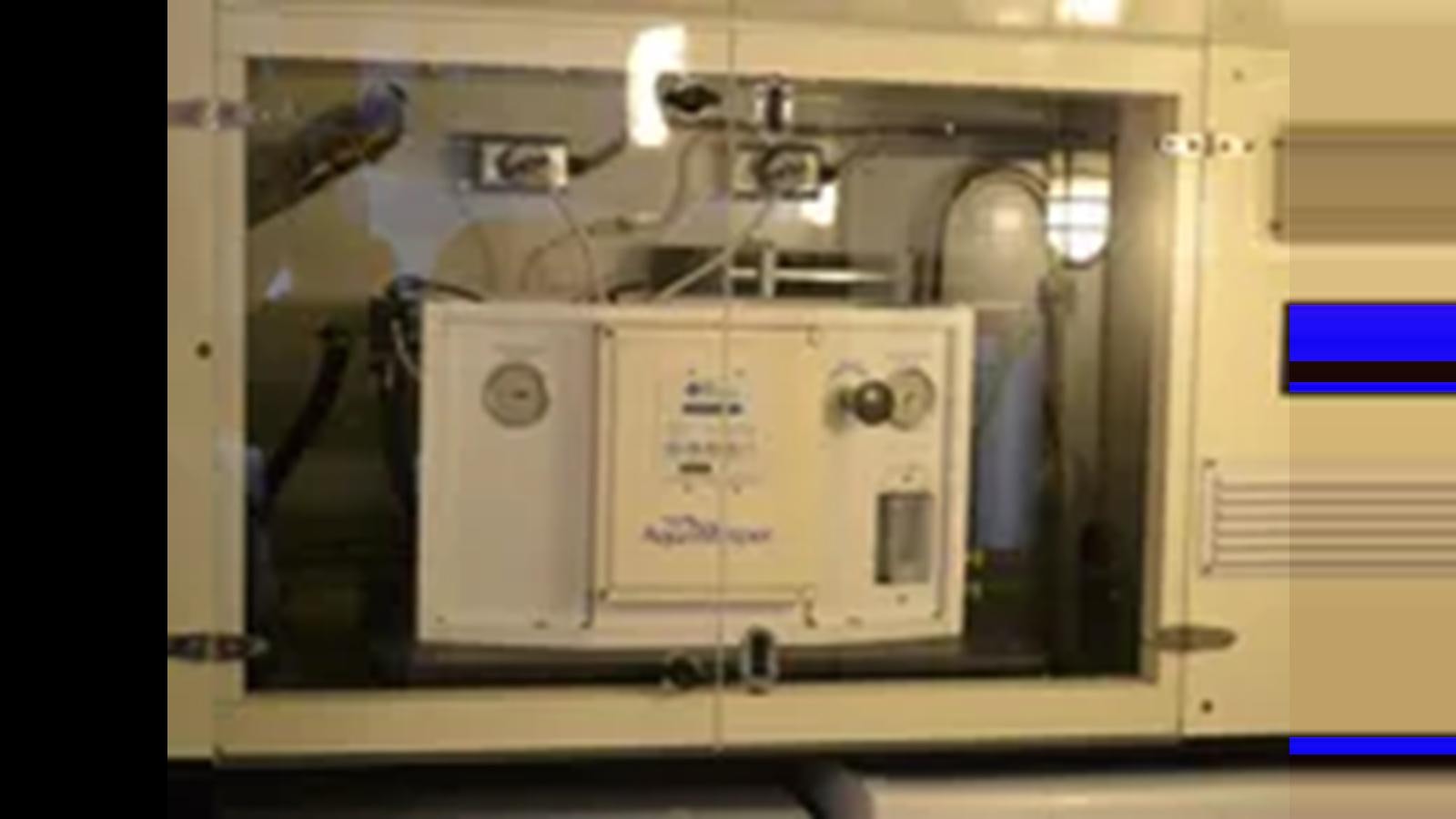 a machine with a large hole in the side aboard 2018 ALLSEAS EXPEDITION Yacht for Sale