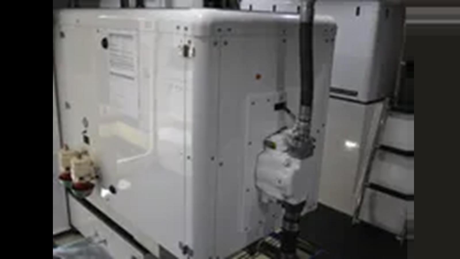 a white refrigerator in a room aboard 2018 ALLSEAS EXPEDITION Yacht for Sale